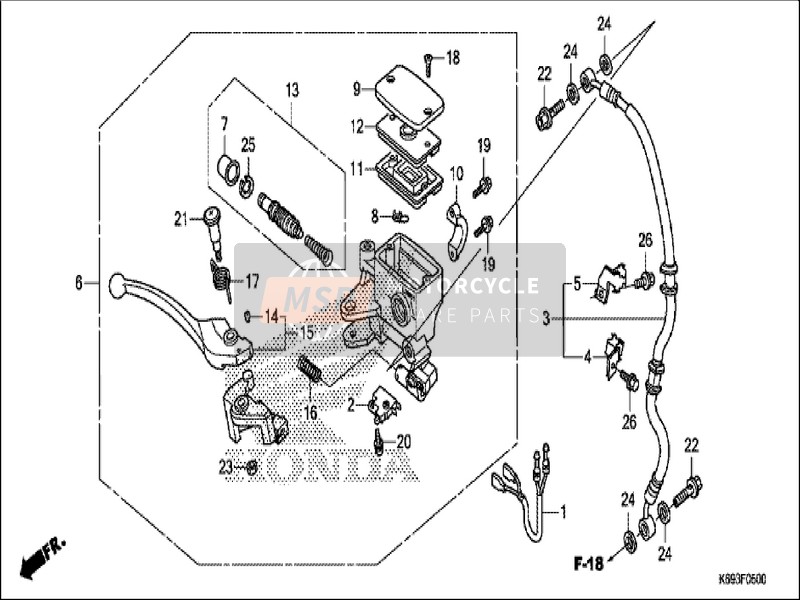 Front Brake Master Cylinder